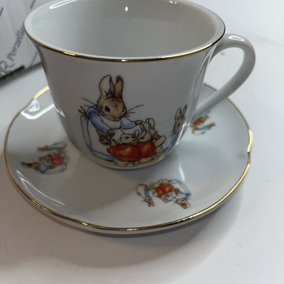 Beatrix Potter Childs Cup And Saucer Reutter Porzellan Germany - Picture 8 of 8